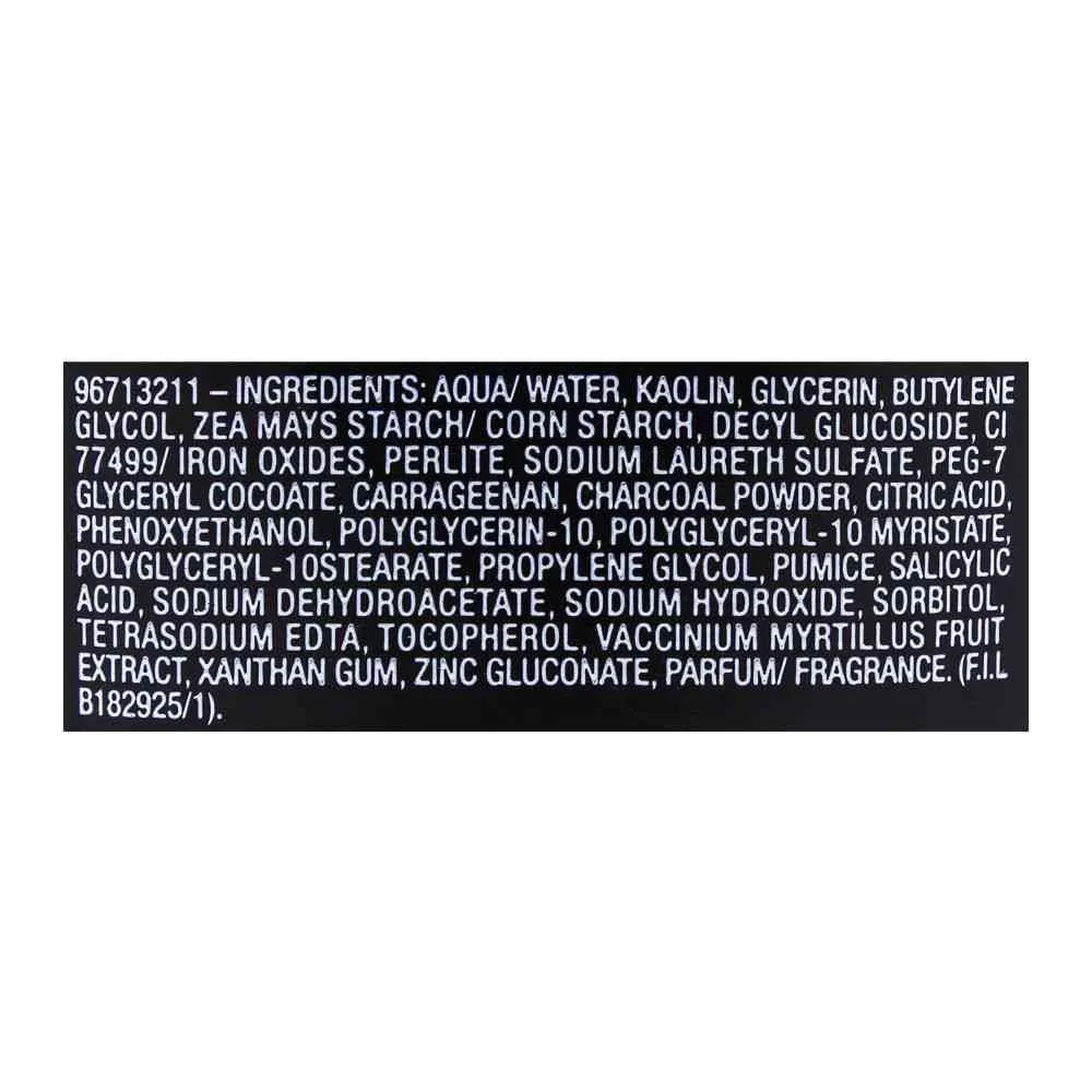 Front angle of garnier skin active pure active anti-blackheads 3-in-1 daily wash + scrub + mask, 100ml - dissolve dirt and impurities