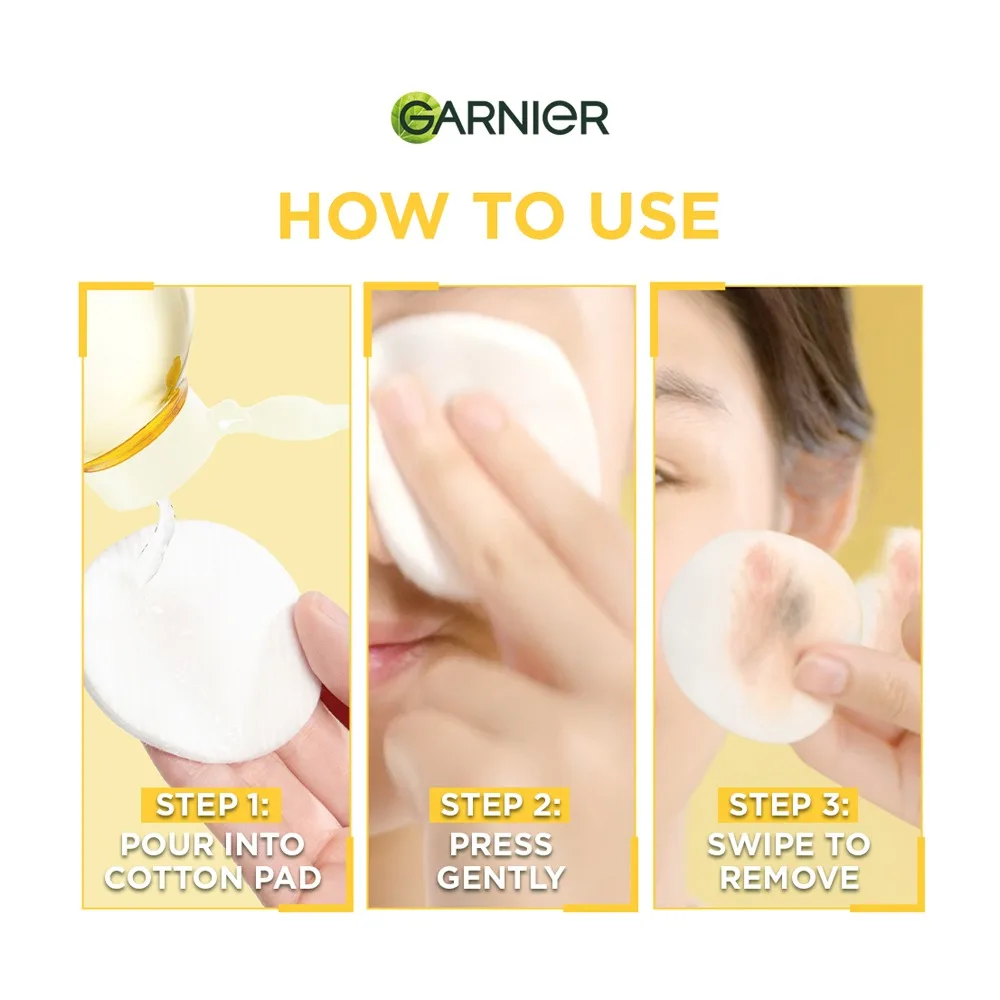 Premium everyday wear garnier skin naturals micellar cleansing water in oil all in one, for all types of skin, 125ml