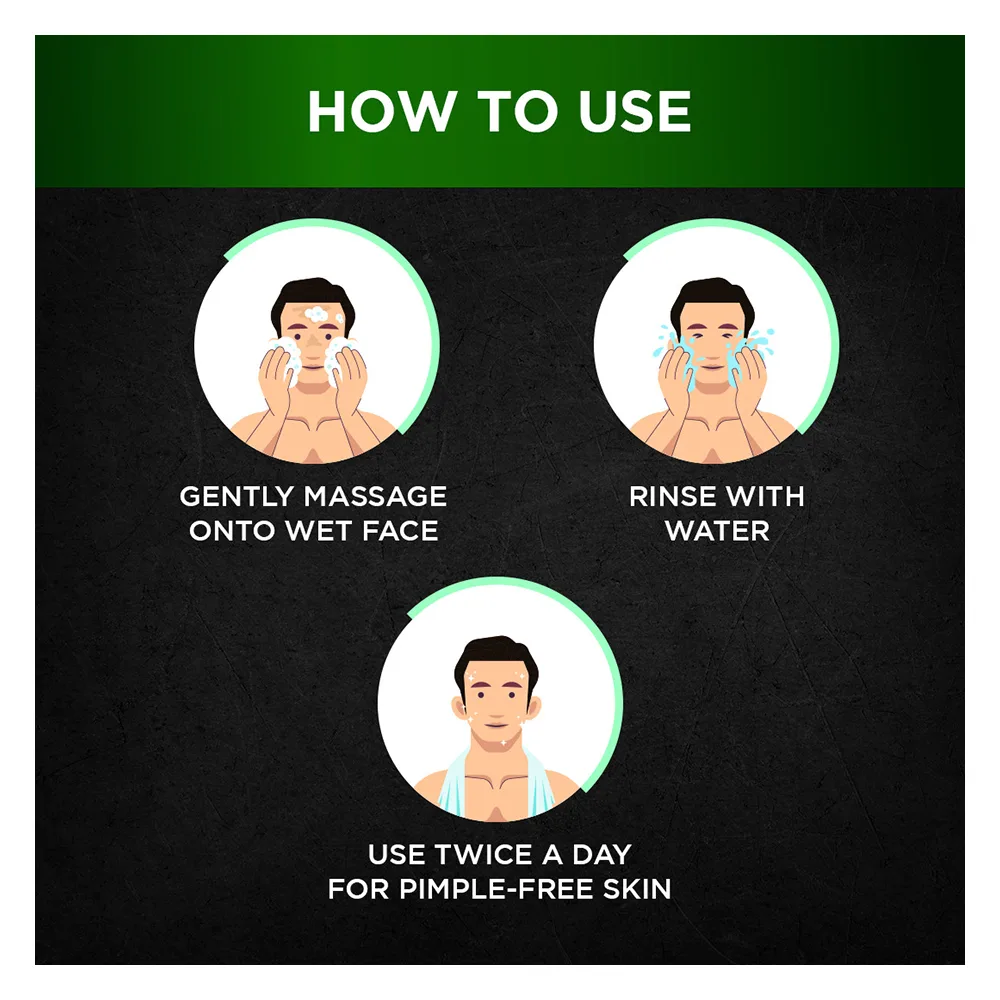 Comfortable casual garnier turbo bright face wash & shaving foam 50ml - daily grooming solution for men’s skin