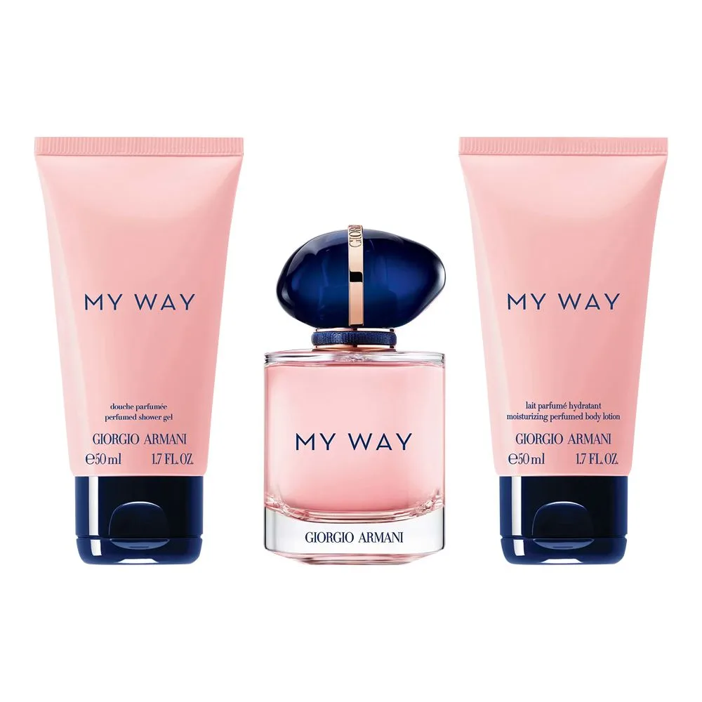 Giorgio Armani My Way Set, For Women, Eau De Parfum 50ml + Body Lotion 50ml + Shower Gel 50ml