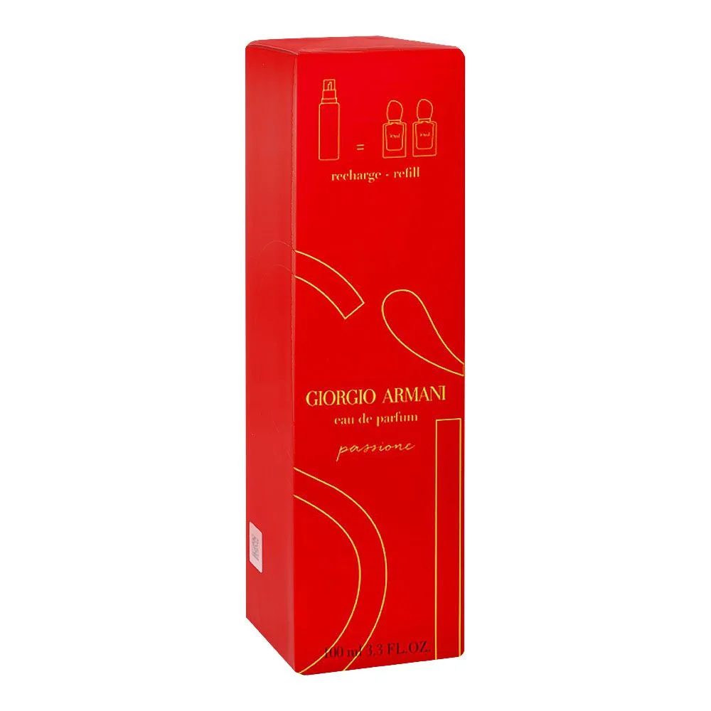 Side view of giorgio armani passione recharge-refill, eau de parfum, for women, 100ml