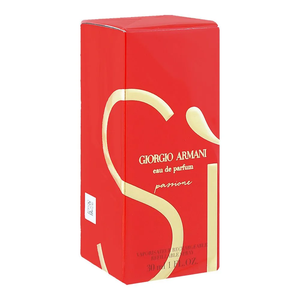 Front angle of giorgio armani si passione, eau de parfum, for women, 30ml