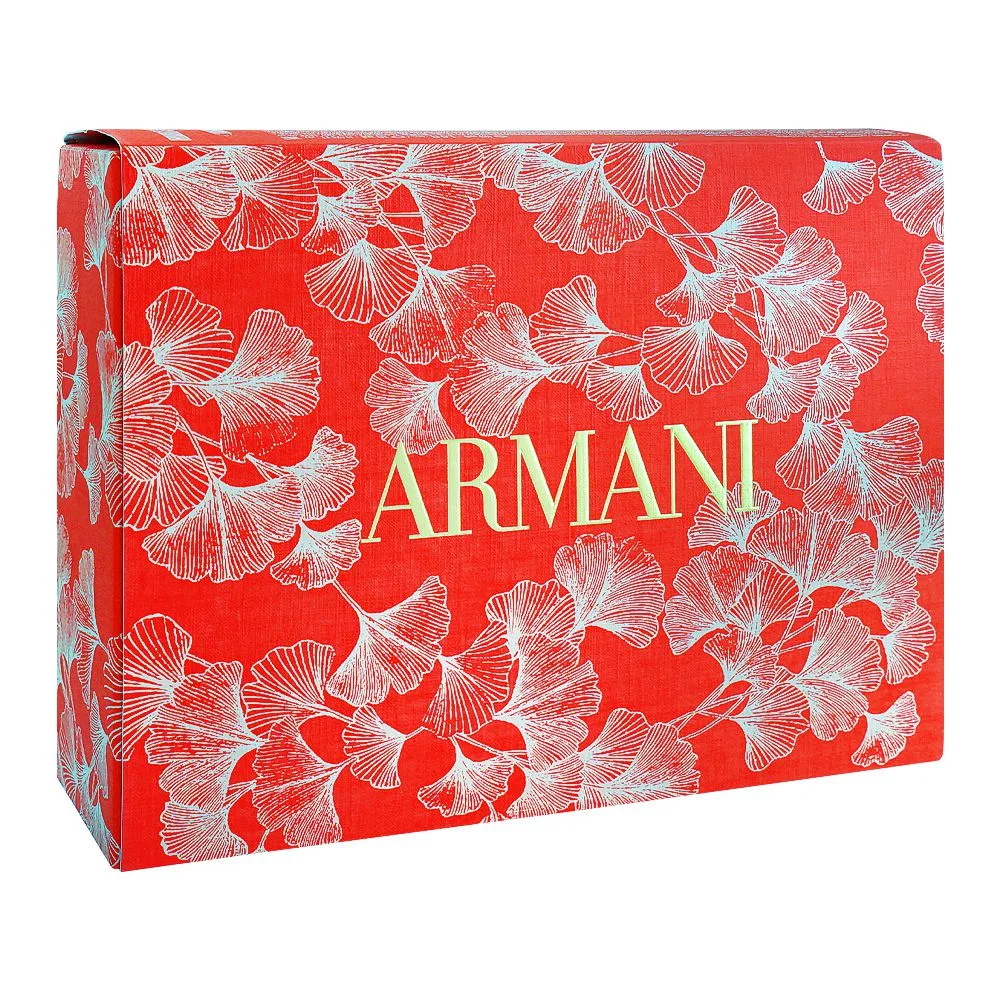 Side view of giorgio armani si set, for women, eau de parfum, 50ml + eau de parfum 10ml + body lotion 50ml