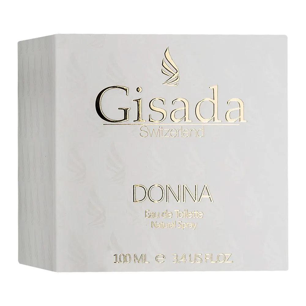Side view of gisada donna, eau de toilette, for women, 100ml