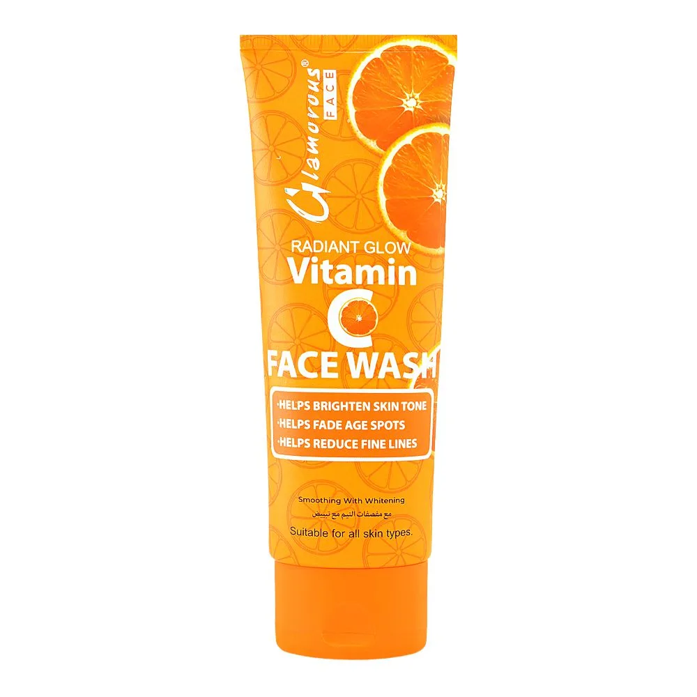 Glamourous Face Radiant Glow Vitamin C Face Wash, For All Types Of Skin, 100g, GF-1088