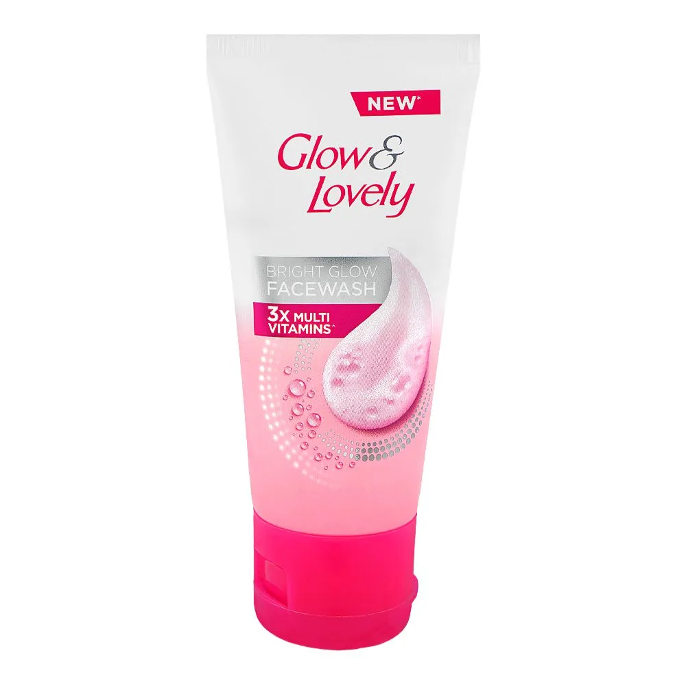 Glow & Lovely Bright Glow 3x Multi-Vitamins Face Wash, For All Skin Types, 50g