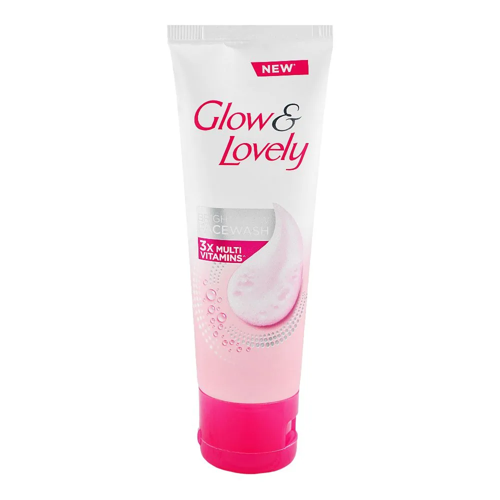 Glow & Lovely Bright Glow 3x Multi-Vitamins Face Wash, For All Skin Types, 80g