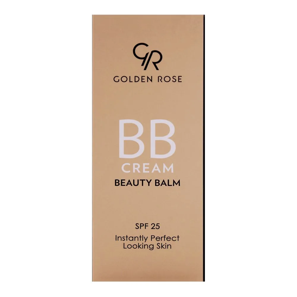 Side view of golden rose bb cream beauty balm, spf 25, 03 natural