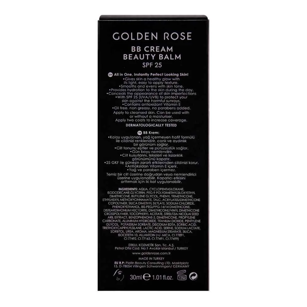 Comfortable casual golden rose bb cream beauty balm, spf 25, 04 medium