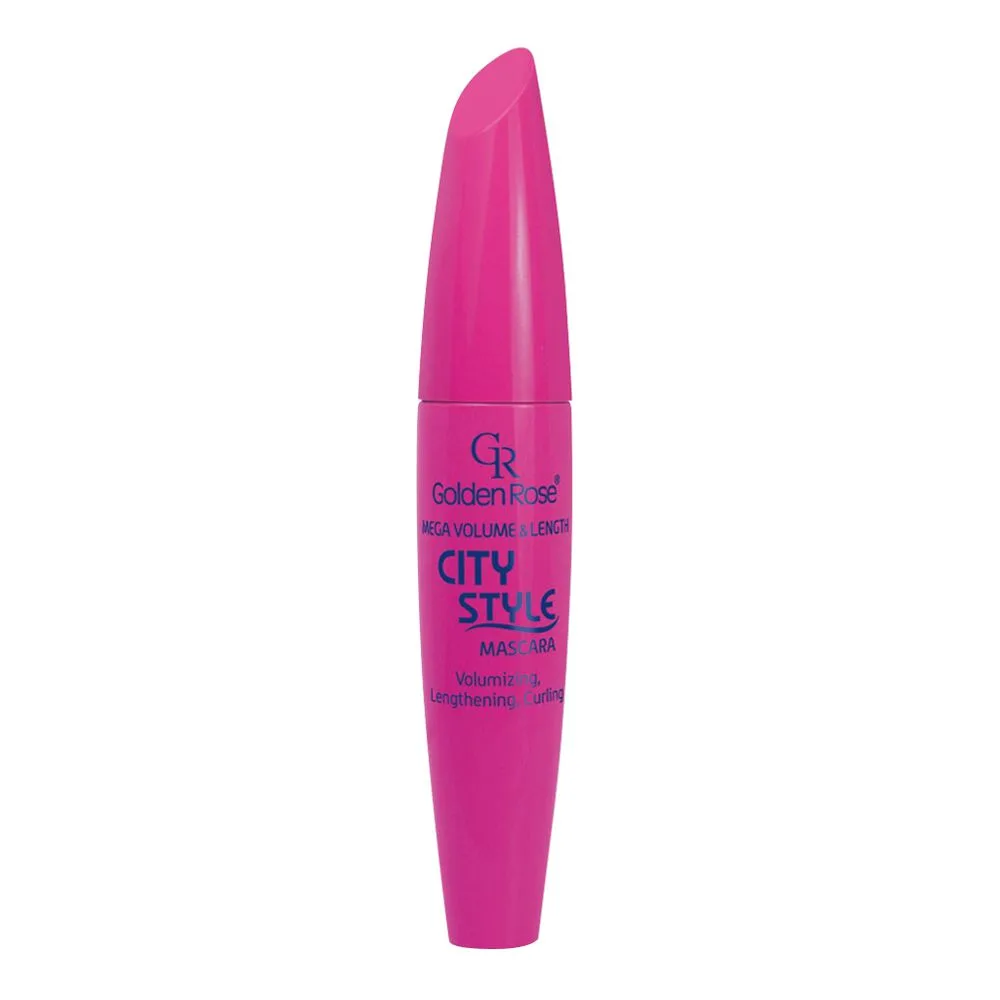 Side view of golden rose city style mega volume & length mascara