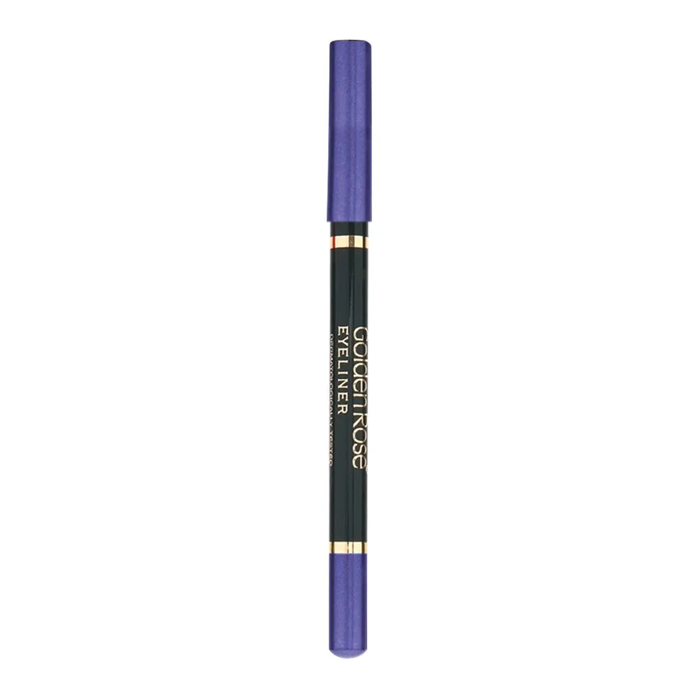 Side view of golden rose eyeliner pencil, 308
