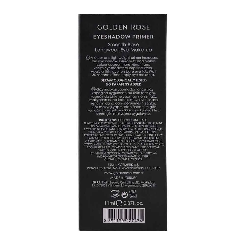 Comfortable casual golden rose eyeshadow primer, smooth longwear base eye make-up