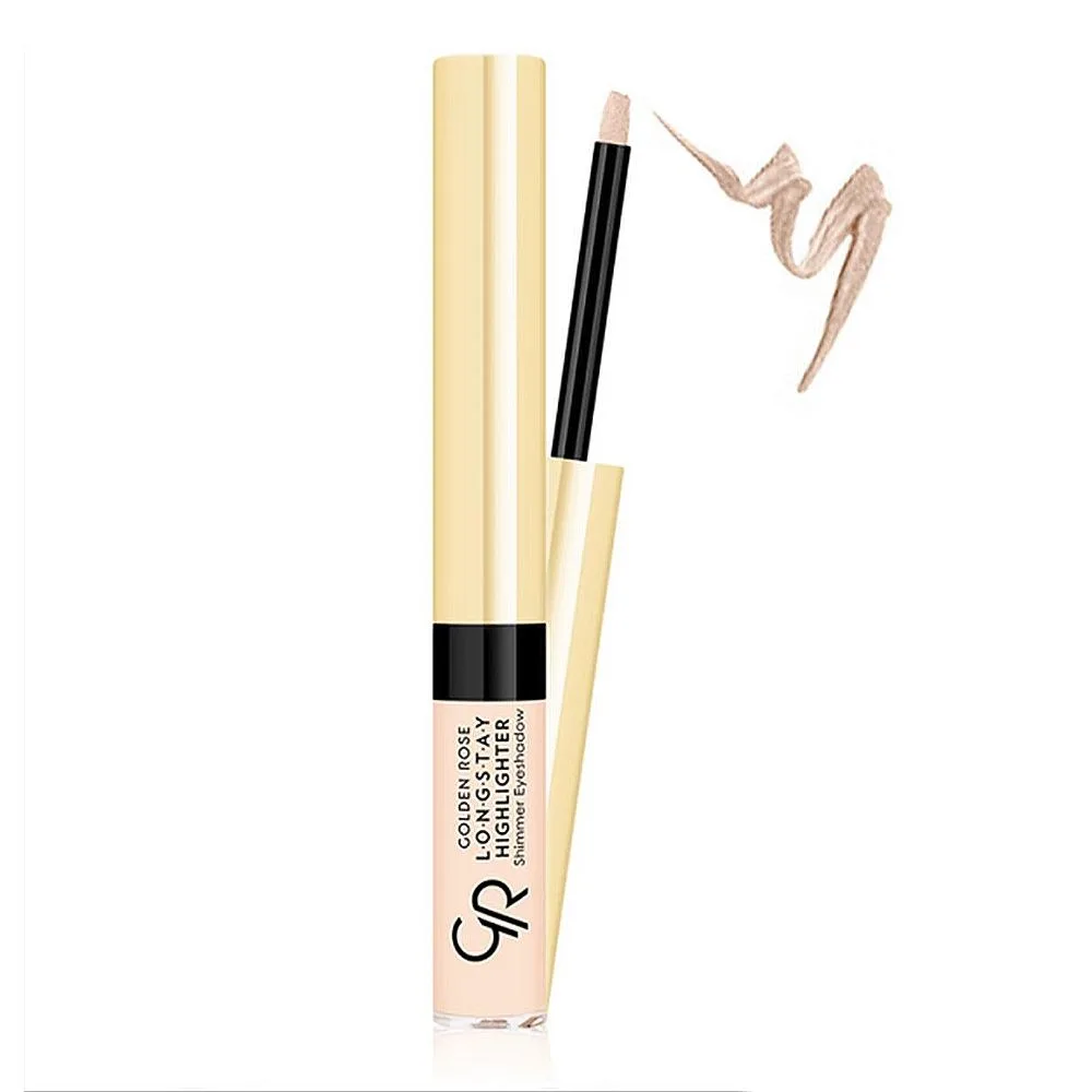 Golden Rose Long stay Highlighter Shimmer Eyeshadow, 2.1ml, No. 01