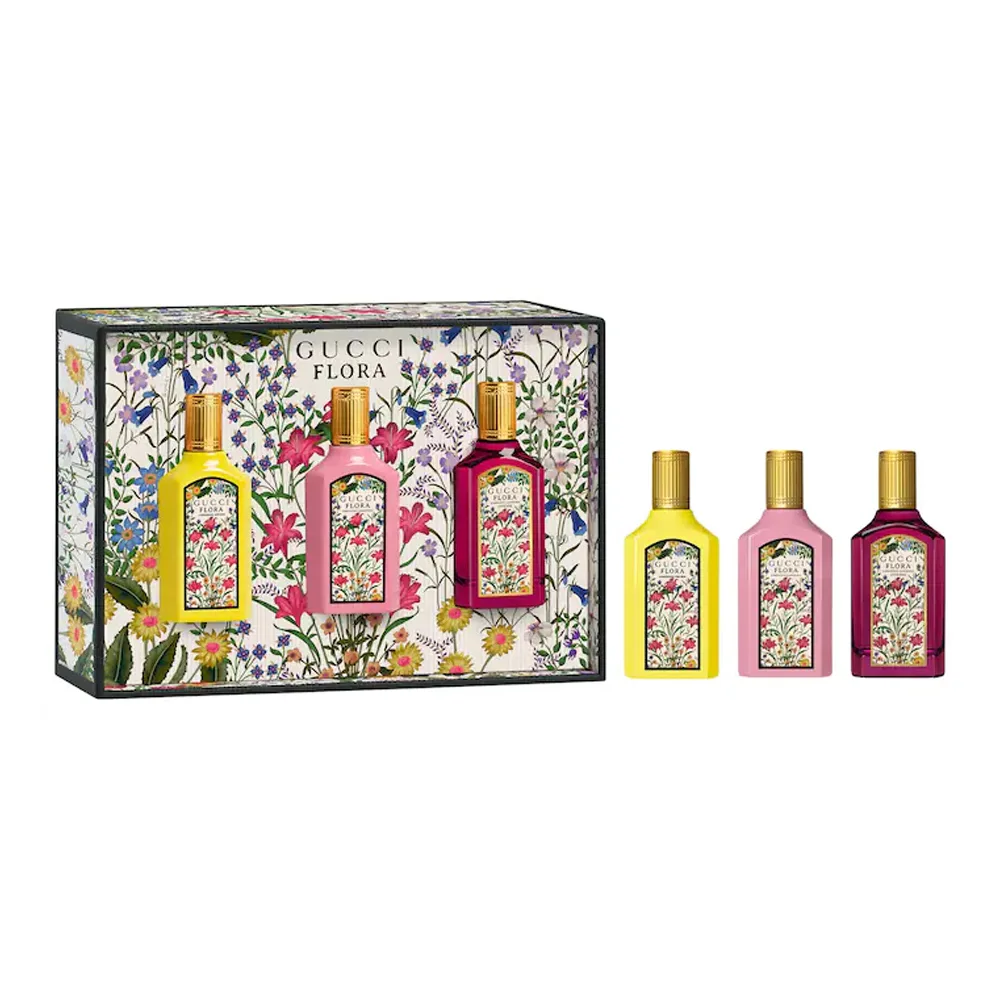 Gucci Miniatures Set, For Women 4 X 5ml Bloom + Guilty + Flora Gorgeous Gardenia + Flora Gorgeous Orchid