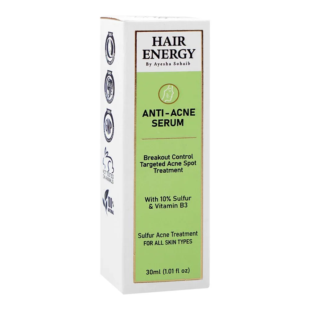 Hair Energy Anti-Acne Serum, Vitamin B3, For All Types Of Skin, 30ml