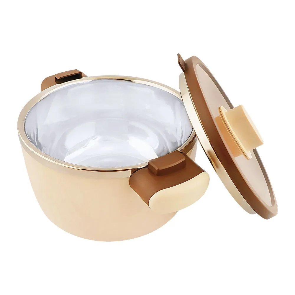 Happy Ware Forte Warmer Hot Pot With Twist Lock Lid, 25 x 18 x 13.5cm, 1.8 Liters, Brown, SU-647
