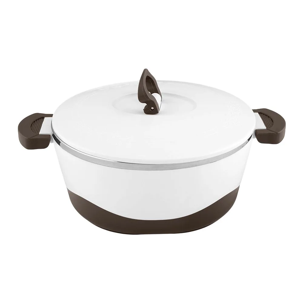 Happy Ware Hot Pot with Lock Lid, 1800ml, Brown, SU-631