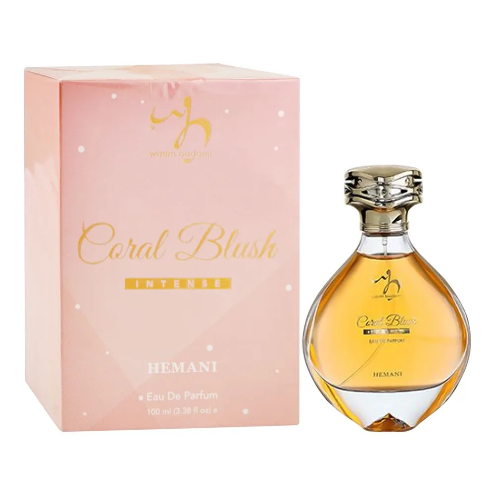 Hemani Coral Blush Intense, Eau De Parfum, For Women, 100ml