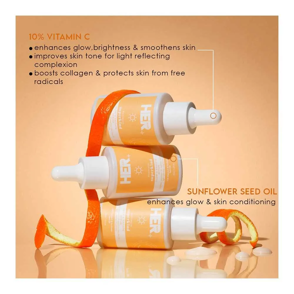 Premium everyday wear her beauty superkind glow & radiate serum, 30ml