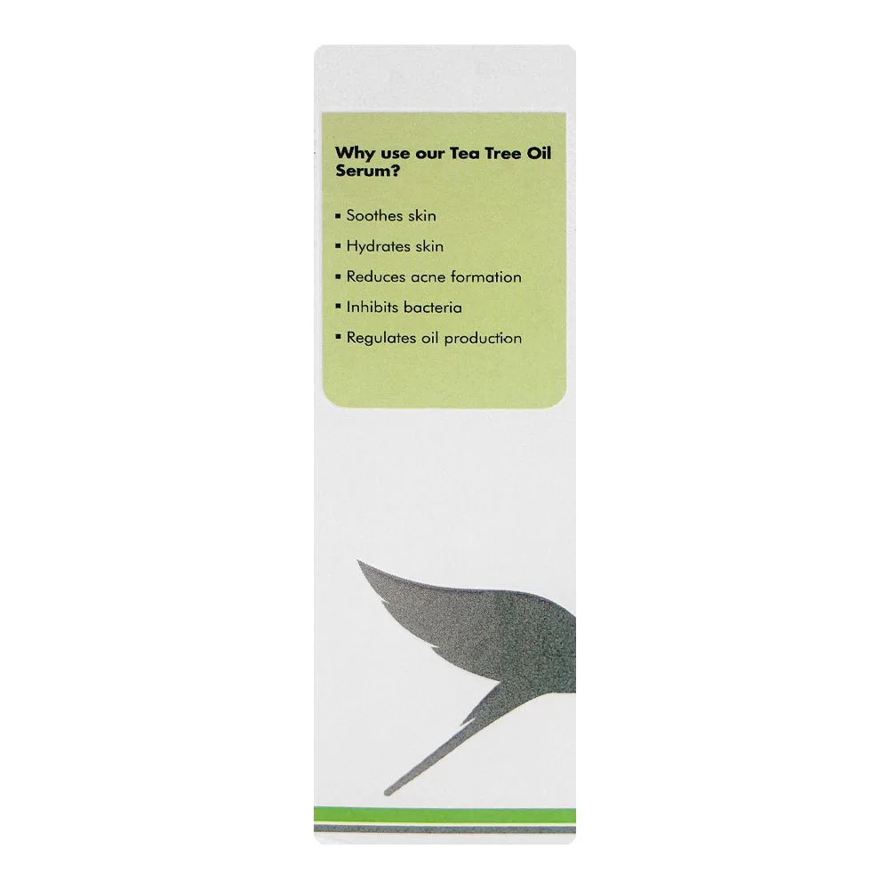 Side view of herbion claree purifying tea tree serum, 30ml
