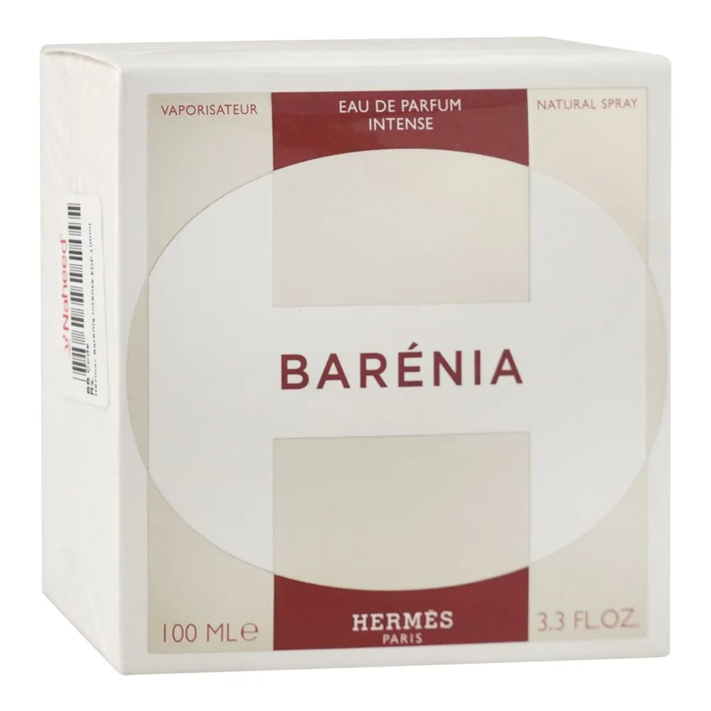 Side view of hermes barenia intense, eau de parfum, for women, 100ml