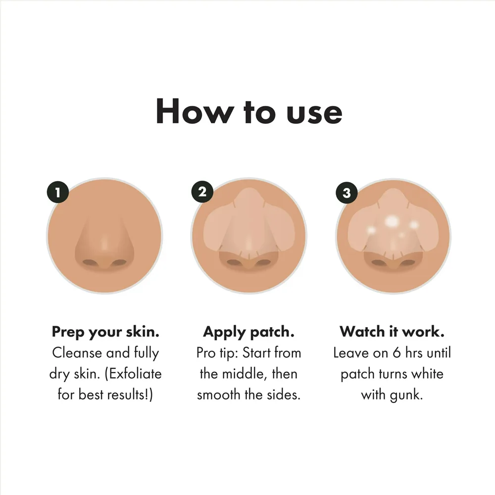 Close-up design of hero cosmetics mighty nose patch, for all types of skin, 8-pack