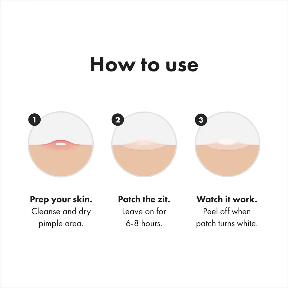 Close-up design of hero cosmetics mighty pimple patch invisible+ for sensitive skin, 24-pack