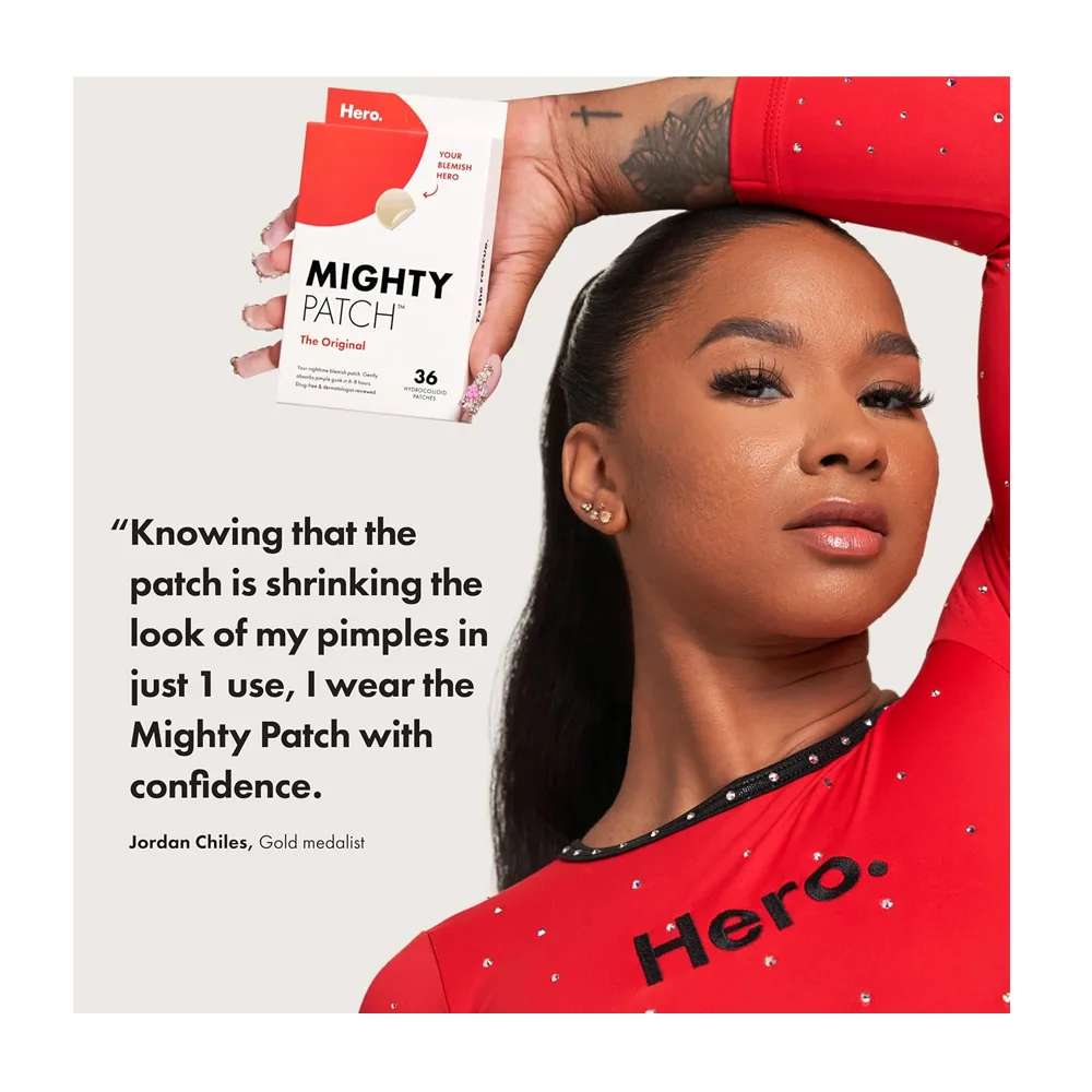 Comfortable casual hero cosmetics mighty pimple patch original, for sensitive skin, 36-pack