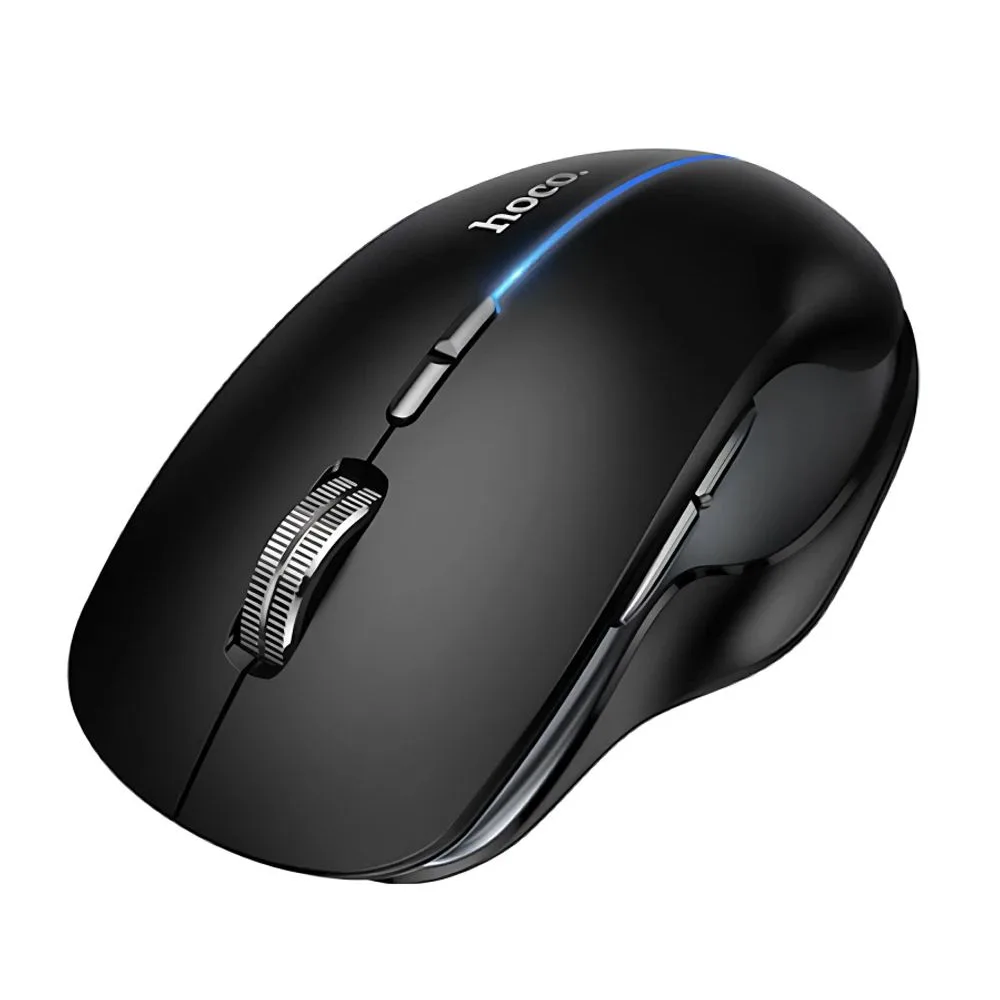 HOCO Dixon RGB Dual- Mode Wireless Mouse, 400mAh Battery, GM40, Dark Night Black