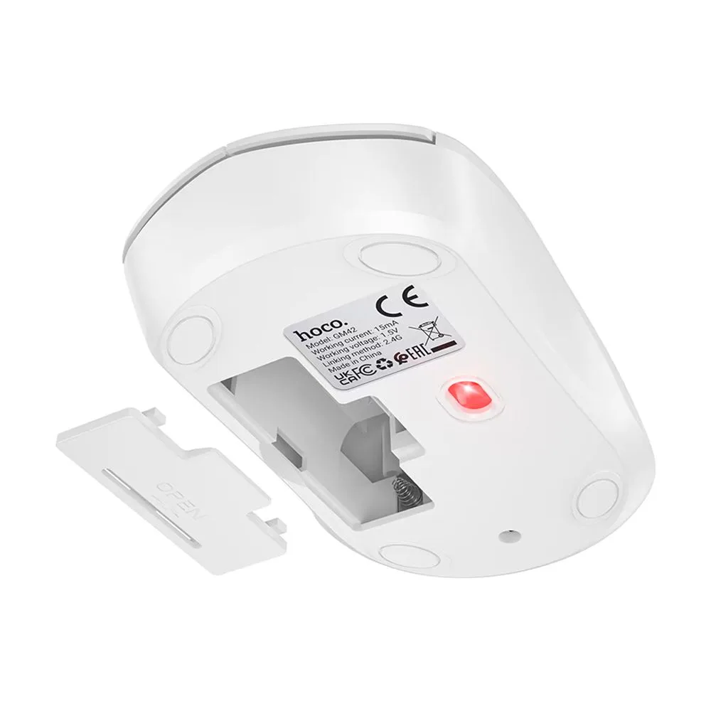 Comfortable casual hoco platino 2.4g wireless mouse, gm42, white