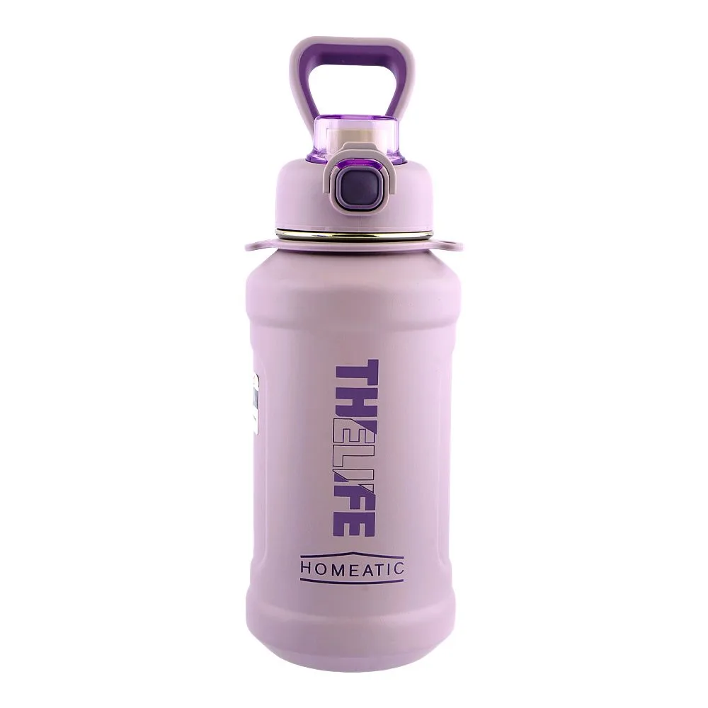 Homeatic Stainless Steel Water Bottle, 1000ml, Purple, HKD-7053