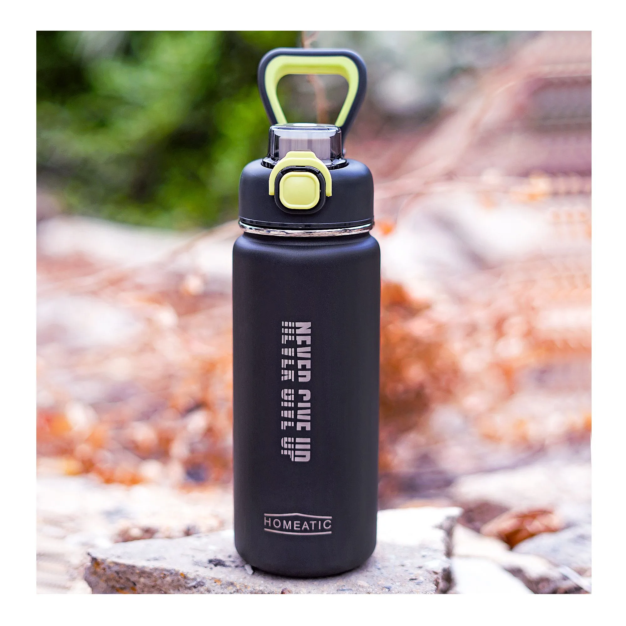 Homeatic Stainless Steel Water Bottle, 750ml, Grey, HKD-7070