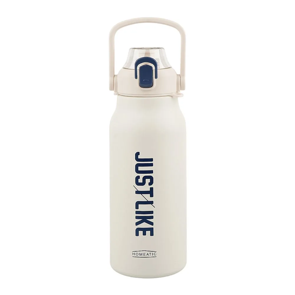 Homeatic Steel Water Bottle, 1800ml, White, HMV-2003