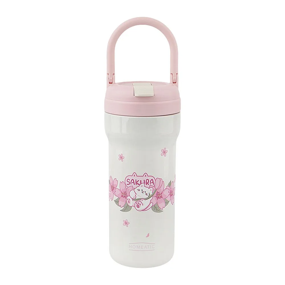 Homeatic Steel Water Bottle, 730ml, Pink, HMV-2006