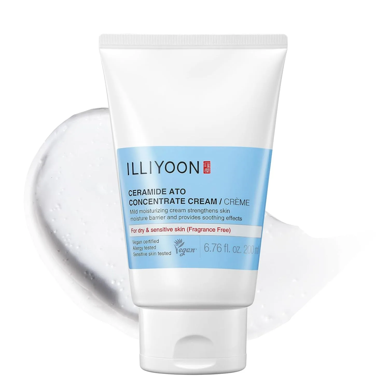 Illiyoon Ceramide Ato Concentrate Cream, Moisturizer for Dry & Sensitive Skin, For Face & Body, Gentle for Infants, Moisture Barrier Repair, Vegan Certified, 230ml