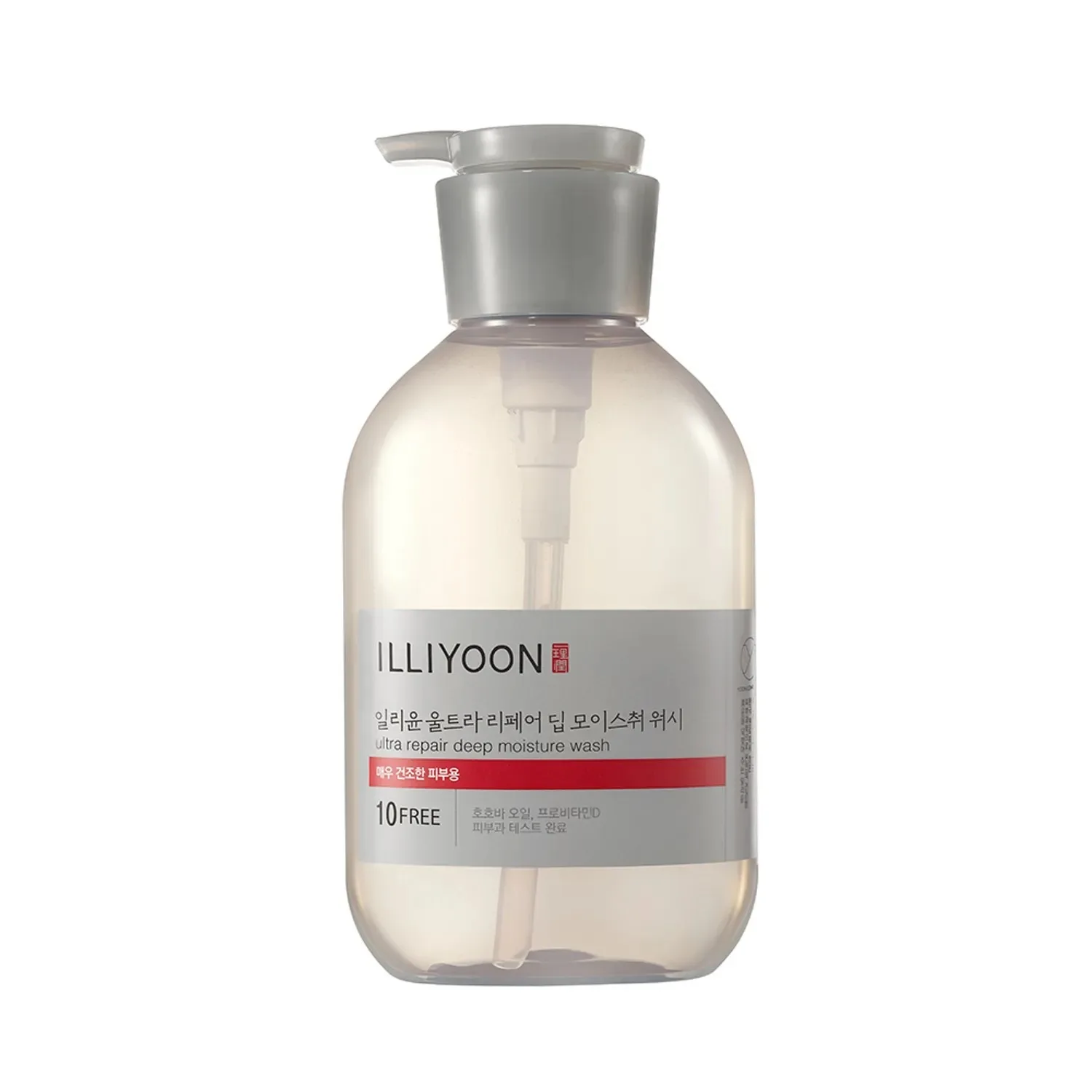Side view of illiyoon ultra repair deep moisture wash, 500ml