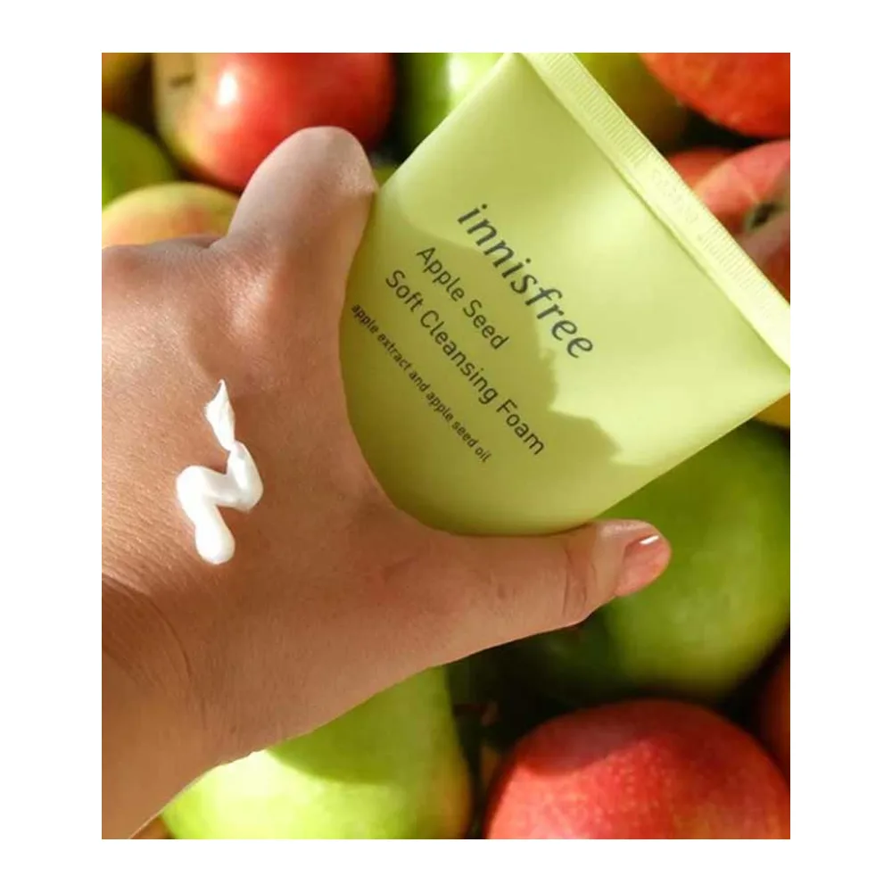 Comfortable casual innisfree apple seed cleansing foam, glycerin & lauric acid, for all types of skin, 150g