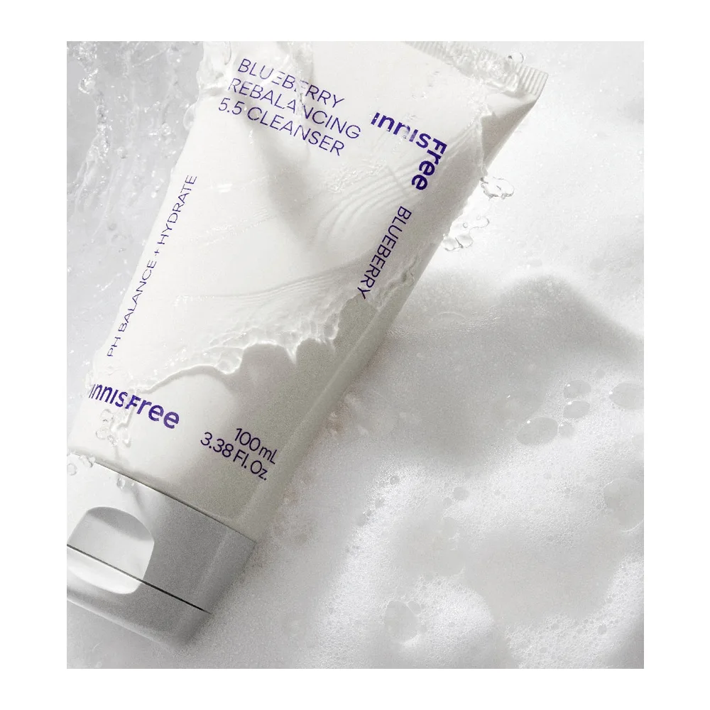 Comfortable casual innisfree blueberry rebalancing 5.5 cleanser, glycerin & citric acid, for sensitive skin, 100g