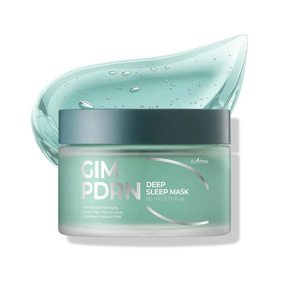 Side view of isntree gim pdrm deep sleep mask, overnight repair & hydration care, 80ml