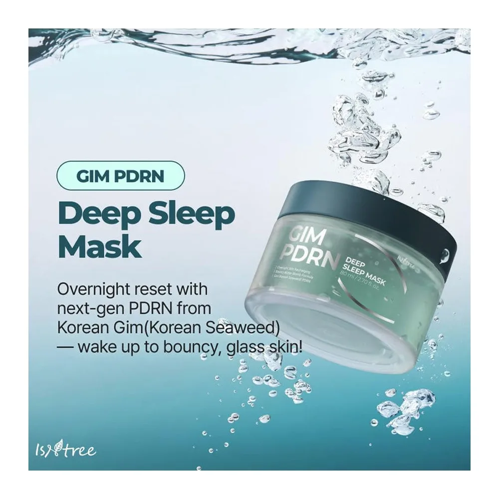 Comfortable casual isntree gim pdrm deep sleep mask, overnight repair & hydration care, 80ml