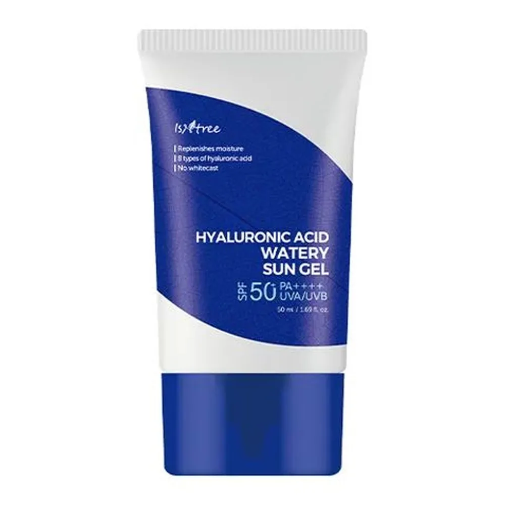 Isntree Hyaluronic Acid Watery SPF 50 Pa++++ Watery Sun Gel, UV Protection & Hydration Care, Hyaluronic Acid, 50ml