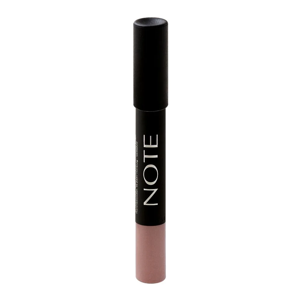 Side view of j. note eyeshadow pencil, 01