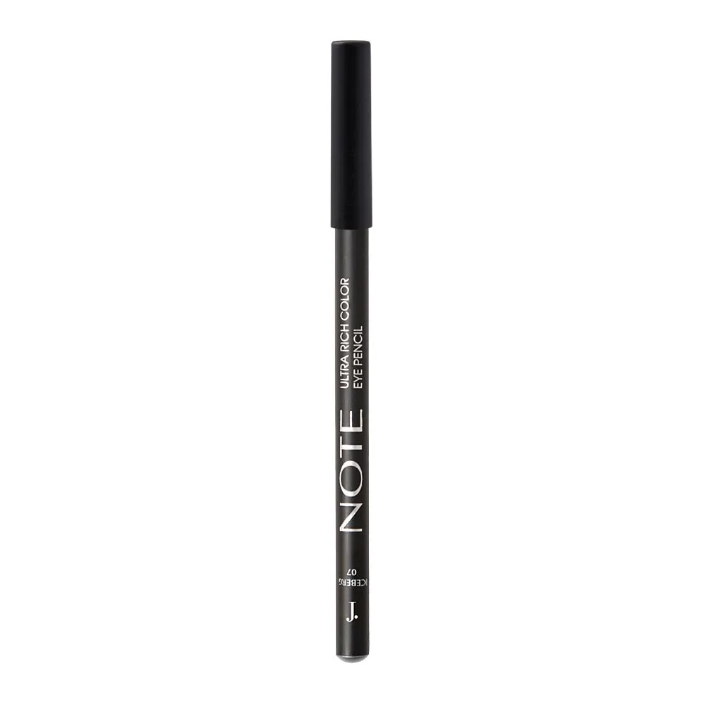 Side view of j. note ultra rich color eye pencil, 07 ice berg