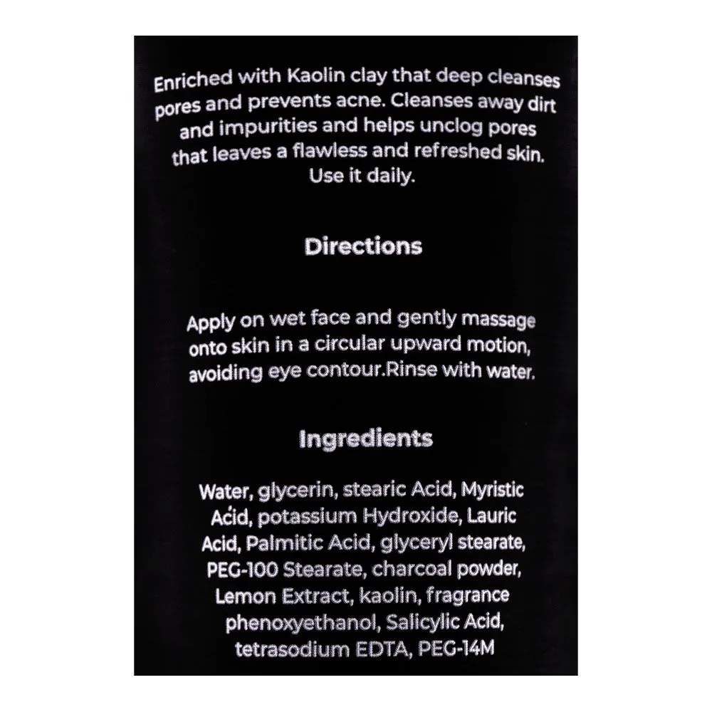 Comfortable casual jade charcoal exfoliating & detoxifying face wash, 100ml