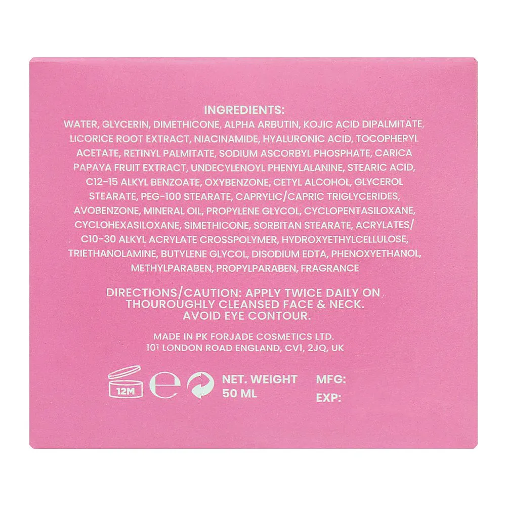 Comfortable casual jade skin glow brightening cream with licorice extracts, 50ml