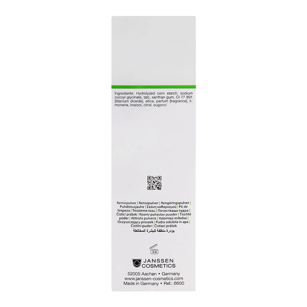 Comfortable casual janssen cosmetics combination skin gentle cleansing powder 100gm