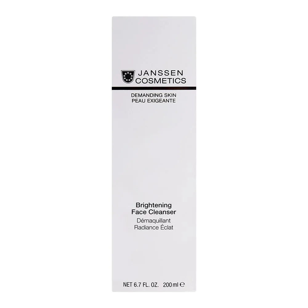 Side view of janssen cosmetics demanding skin brightening face cleanser 200ml