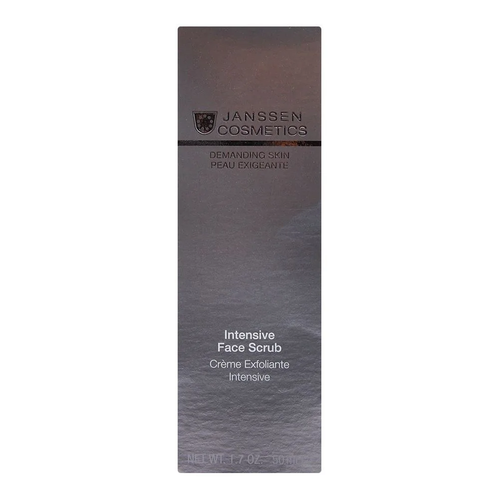 Side view of janssen cosmetics demanding skin intensive face scrub 50ml