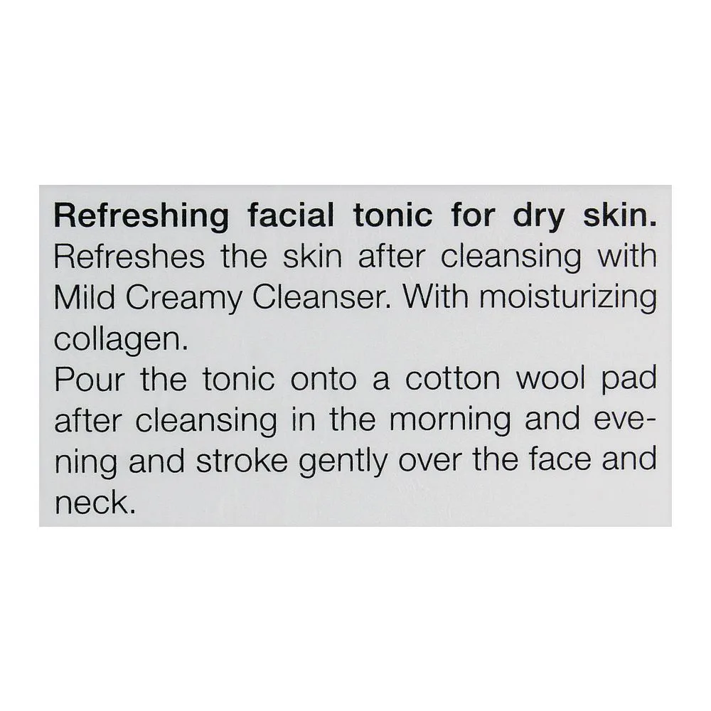 Close-up design of janssen cosmetics dry skin radiant firming tonic, 200ml