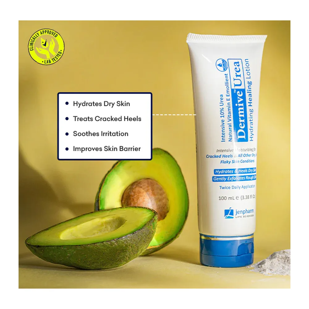 Comfortable casual jen pharm dermive urea hydrating healing lotion, for cracked heels & dry, itchy & flaky skin conditions, 10ml